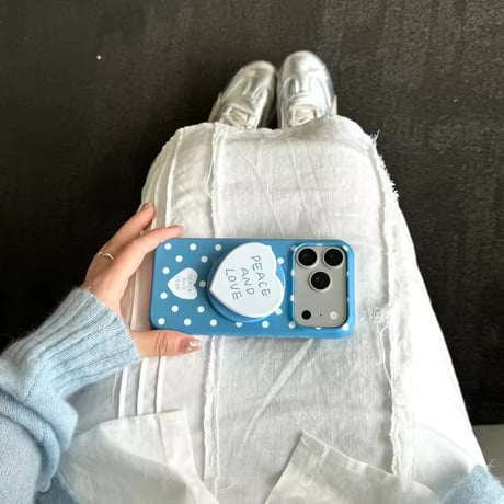 K23106 ハートMagSafeグリップドットiPhoneケース