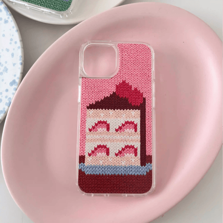 S74558 ニットケーキのiPhoneケース