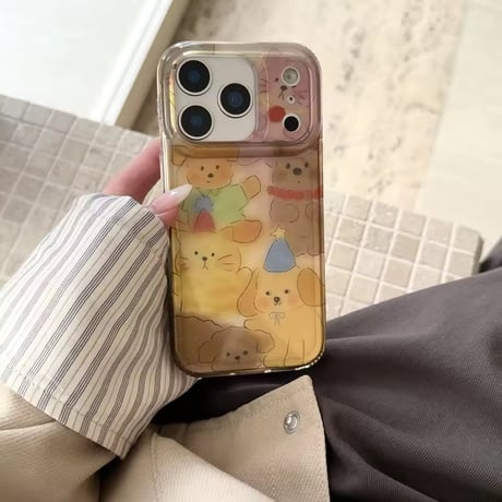 S75175 ゆるふわアニマルパーティー iPhoneケース