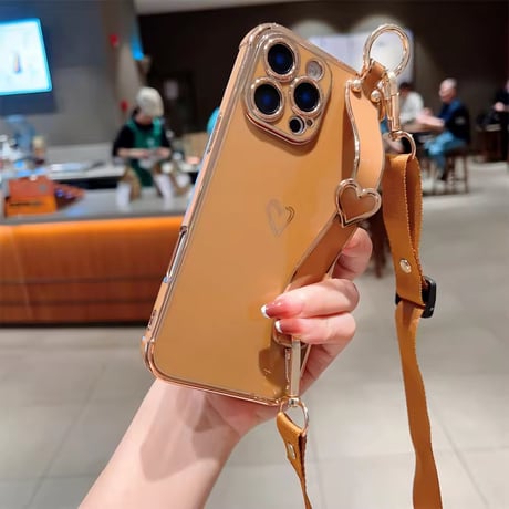 K22771 ハートショルダー付きiPhoneケース