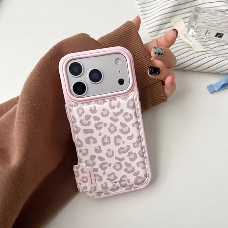 S75156 ピンクエッジ ガーリーアニマル柄 iPhoneケース