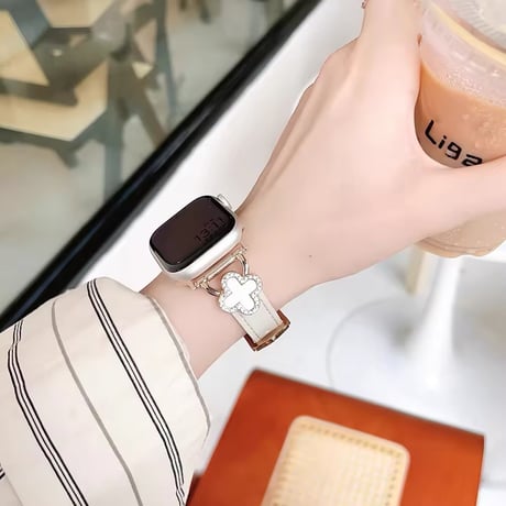 N00165 フラワーモチーフのApple Watchベルト