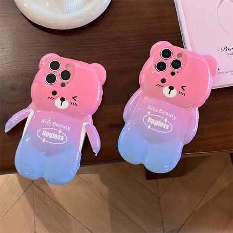 S74787 ぷっくりベアiPhoneケース