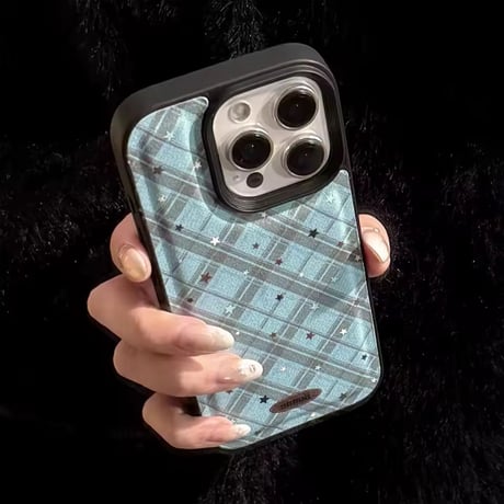 S75103 星くずチェック iPhoneケース