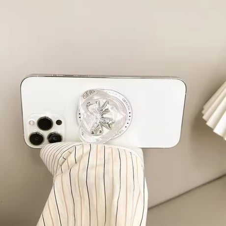 P0333 きらめきリボングリップMagSafeスタンド