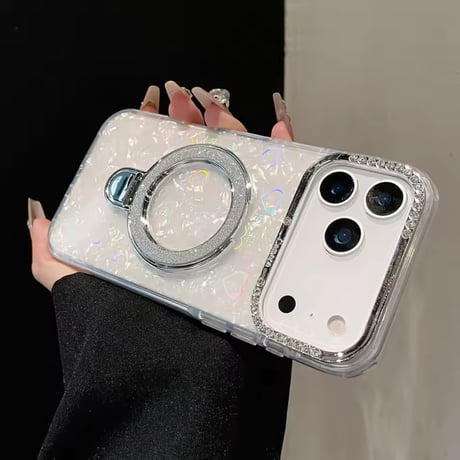 K22951 スパークルリンググリッター iPhoneケース（MagSafe対応）