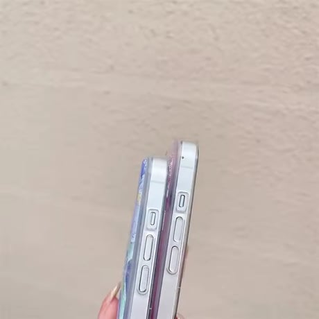 S74491 グリッターフラワーiPhoneケース