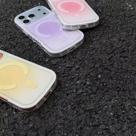 S75335 ふんわりグラデーションMagSafe対応iPhoneケース