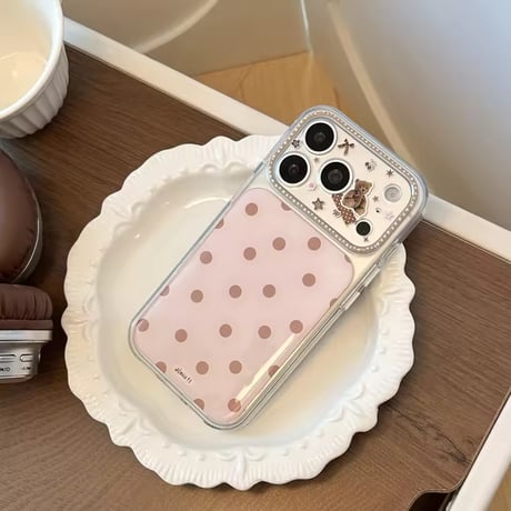 S75695 くまさんドットiPhoneケース
