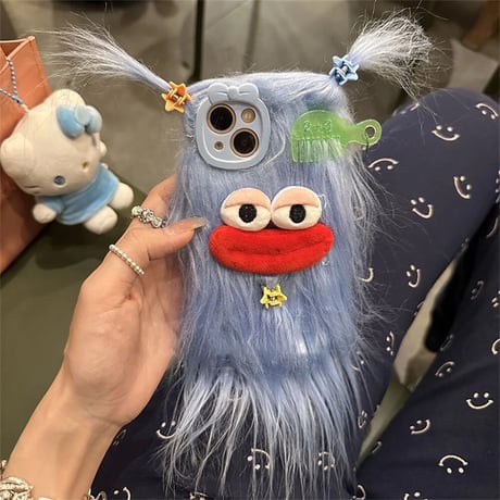 S73744  ふわもこモンスター iPhoneケース