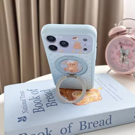 K23122 くまちゃんリングスタンド iPhoneケース