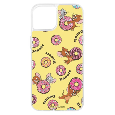 【即納商品】G1009 トムとジェリー ラメグリッターケース ドーナッツ  iPhonecase