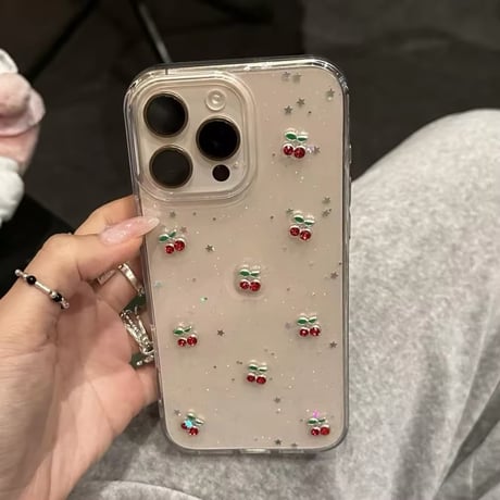 【即納商品】L62211 きらきらチェリースター iPhoneケース