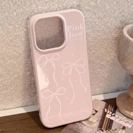 S75002 ピンクリボン iPhoneケース