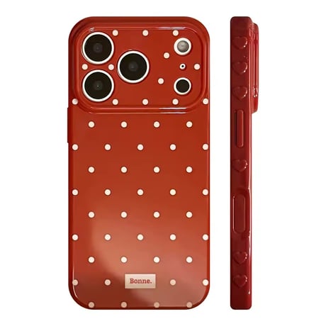 S75312 ハートサイド ドットiPhoneケース