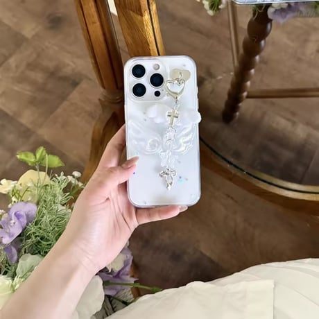 L62275  エンジェルチャームウィングiPhoneケース