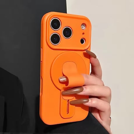 K23074 MagSafeグリップ付きシリコンiPhoneケース