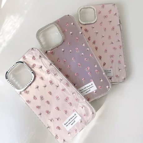 【即納商品】S73974 きらめきローズのピンクグラデiPhoneケース