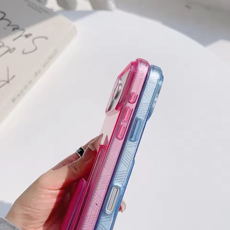 K23103 クリアカラー カード収納スタンドiPhoneケース