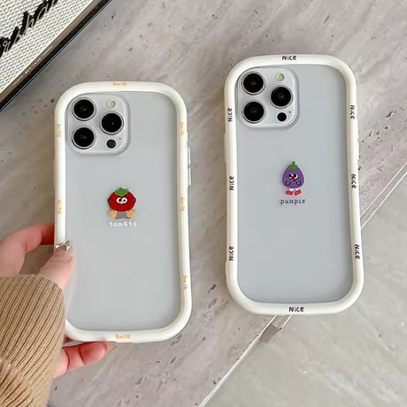 L62100 にっこりフルーツフレーム iPhoneケース