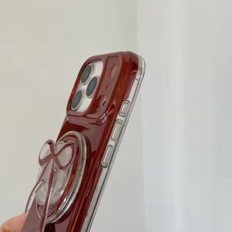 K22998 リボングリップ付き MagSafe対応 iPhoneケース
