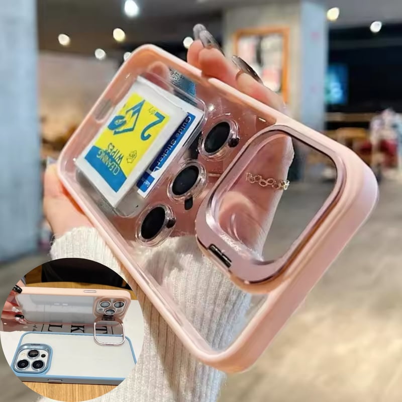 iPhone 14 plus ケース クリアケース 保護フィルム スタンド iPhone 14 Plus スタンド付き耐衝撃ハイブリッドケース 「UTILO Stand