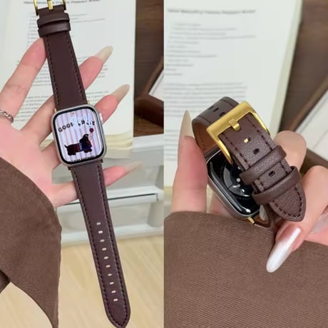 N00194 デイリーエレガント レザーApplewatchバンド