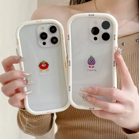 L62100 にっこりフルーツフレーム iPhoneケース