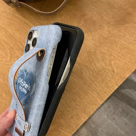 K22610 パリラベルハンドストラップ iPhoneケース