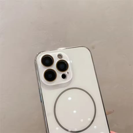 S74717 シャイニーフレーム MagSafe対応 iPhoneケース