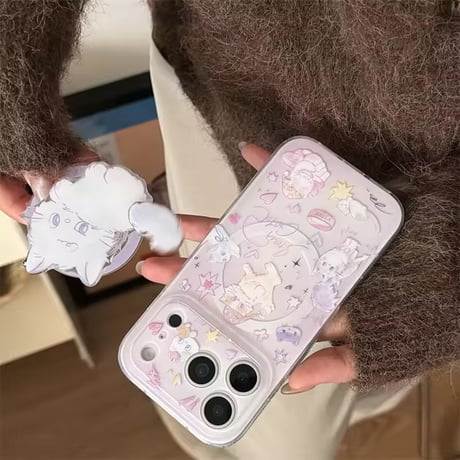 K22994 ゆめねこパステル MagSafeソケット付き iPhoneケース