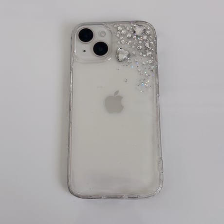 全機種対応◎ ストーン 高品質 おしゃれ クリア ラメ iphoneケース L62148