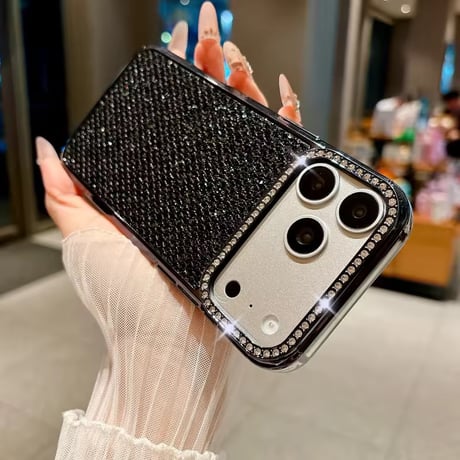 S75542 ラグジュアリーグリッターiPhoneケース