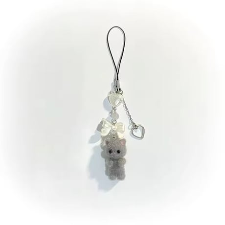 P0305 ふわもこ子猫チャームストラップ