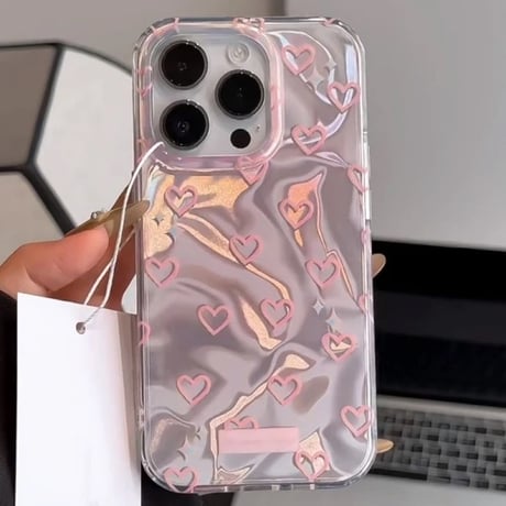 S74649 きらめくハートのうるうるiPhoneケース