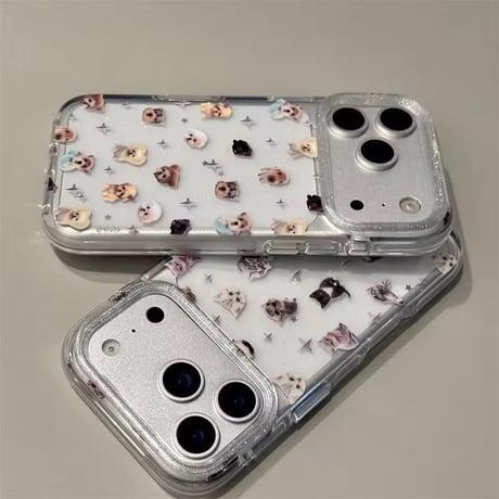 L62377 ペットフレンズ クリアiPhoneケース