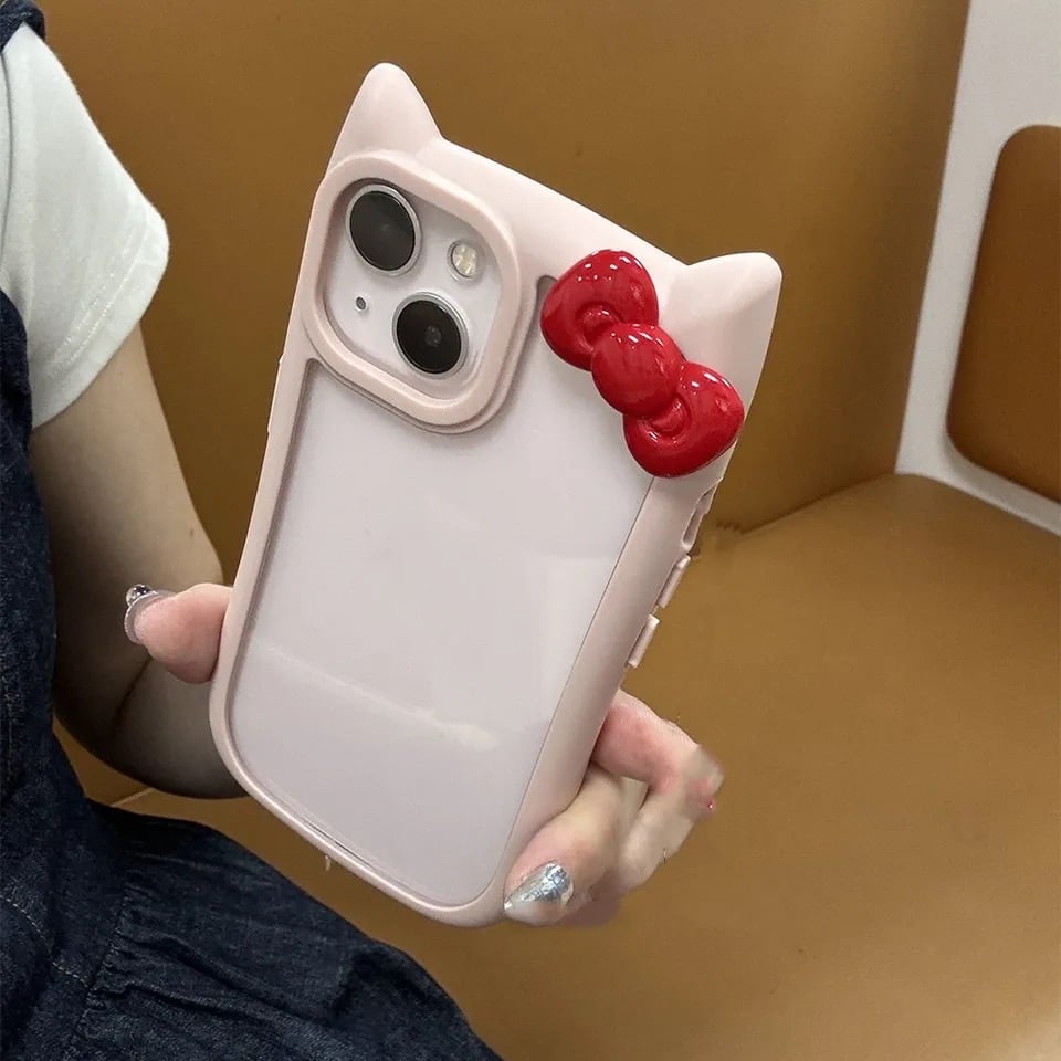 シルバー　りぼん　かわいい　猫耳　iPhoneケース　かわいい　リボン　ねこ Amazon.co.jp: iphone 12 pro max ケース 猫耳 キティちゃん