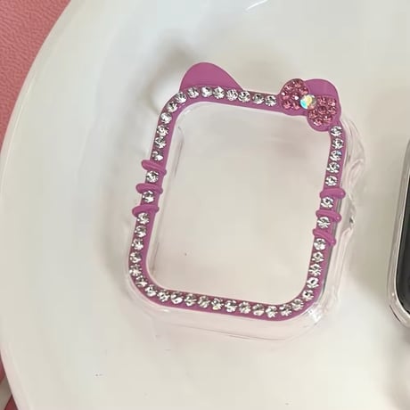 N00149 キラキラリボン Apple Watchカバー