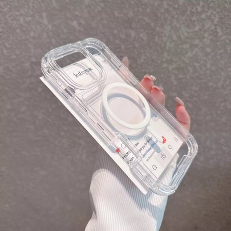 L62252 カラフルクリア MagSafe対応ケース