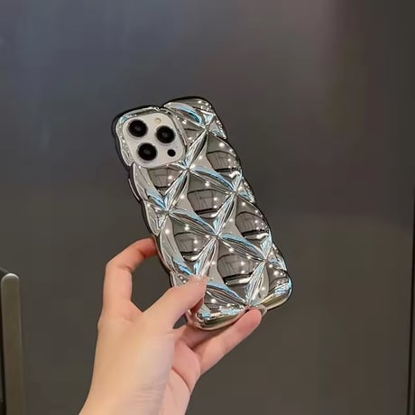 S74452 ミラーシャイン キルティングiPhoneケース