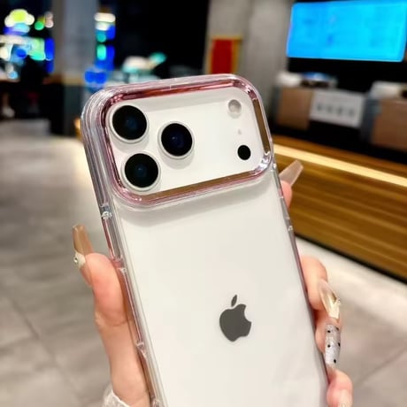 L62466 カラーフレーム クリアiPhoneケース