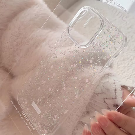 L62220 きらめき小花iPhoneケース
