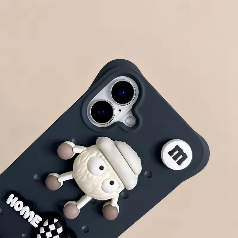 S74834 もこもこキャラの立体iPhoneケース | nanomita