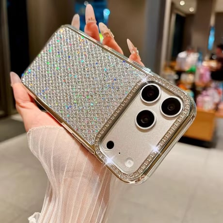 S75542 ラグジュアリーグリッターiPhoneケース