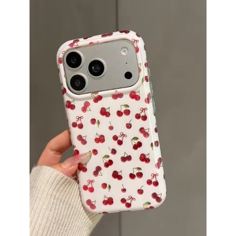 S75563 チェリードットガーリー iPhoneケース