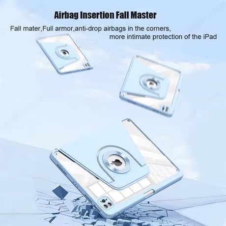 D0028 360°マグネット回転スタンド付きiPadケース