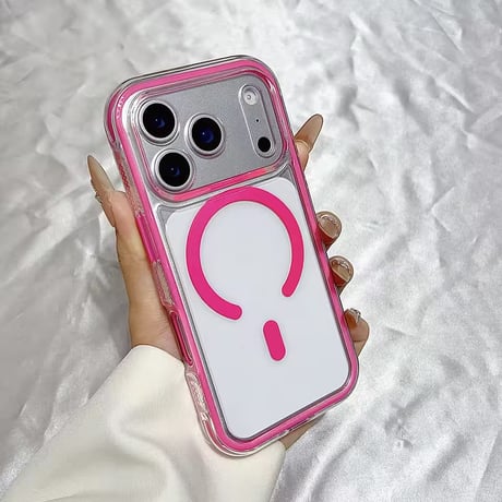 L62405 カラーフレーム MagSafe対応 iPhoneケース