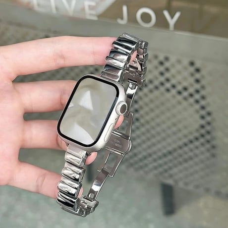 N00186 スリムメタル Apple Watchベルト
