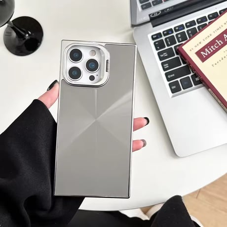S74743 Shine Plate Mirror iPhoneケース