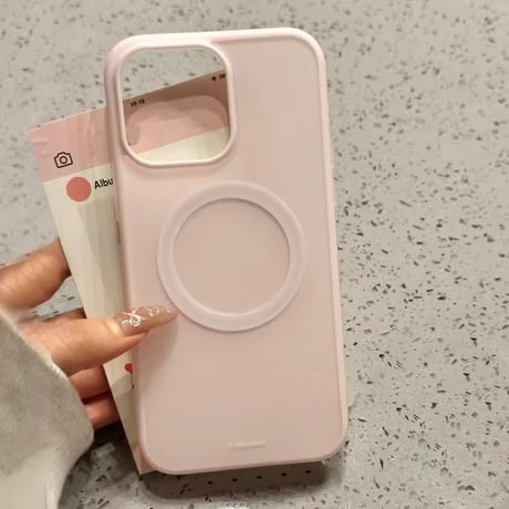 S74575 MagSafe対応 ふんわりマットiPhoneケース